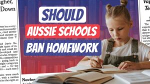 ae 1293, aussie english instagram, aussie english podcast, australian english, Australian podcasts, English as a Second Language, esl podcast, ian smissen, learn english, learn english online course, learn english podcast, learn language podcast, Learning Australian vocabulary through stories, pete smissen, The goss, Australian schools ban homework, no homework Australian school, Australian school systems